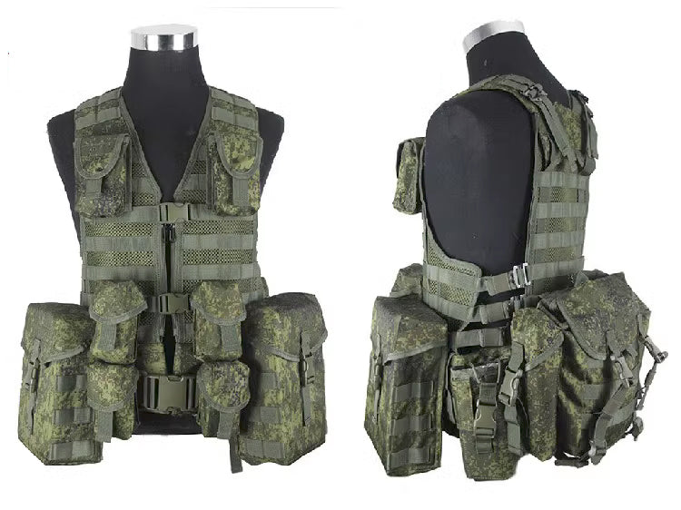 Prodotto: Gilet Tattico Modulare "6sh117" EMR - Sistema Completo con Utility Pouch PKM