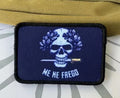 Patch Tattica "Me Ne Frego" – Toppa in Velcro con Teschio e Pugnale