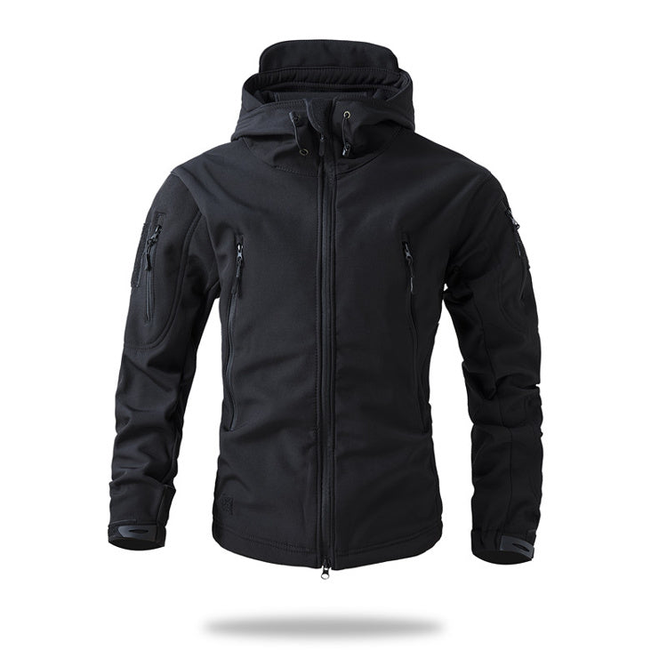 Giacca Tattica Softshell Combat con Cappuccio – Serie All-Weather Tactical