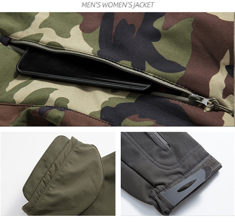Giacca Tattica Softshell Combat con Cappuccio – Serie All-Weather Tactical