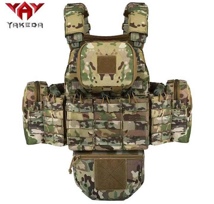 Yakeda® Gilet Tattico Modulare Multitasca – Plate Carrier Regolabile ad Alte Prestazioni