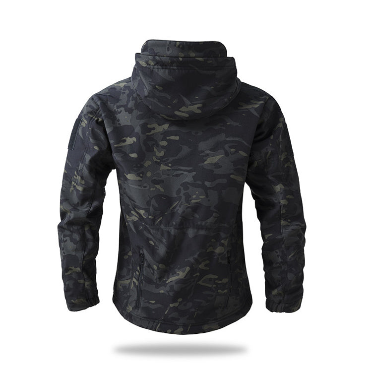 Giacca Tattica Softshell Combat con Cappuccio – Serie All-Weather Tactical