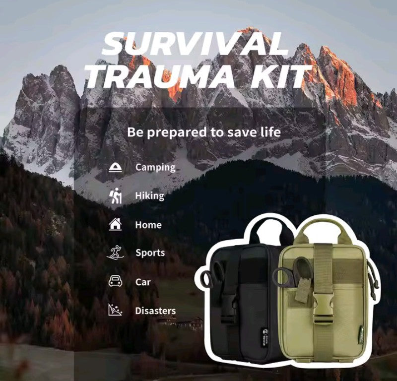 Kit di Primo Soccorso Tattico (IFAK) "Survival Trauma Kit" – Soluzione di Emergenza Compatta