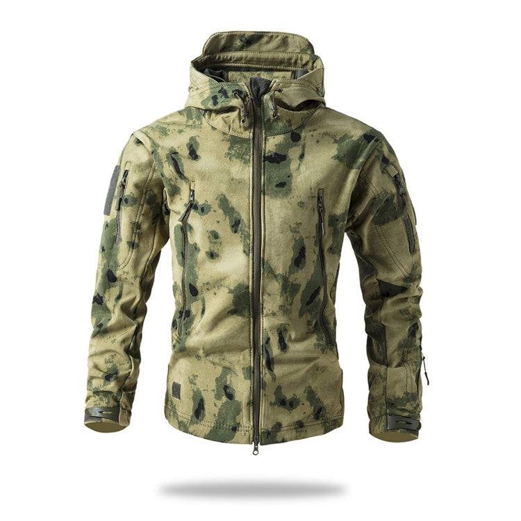 Giacca Tattica Softshell Combat con Cappuccio – Serie All-Weather Tactical