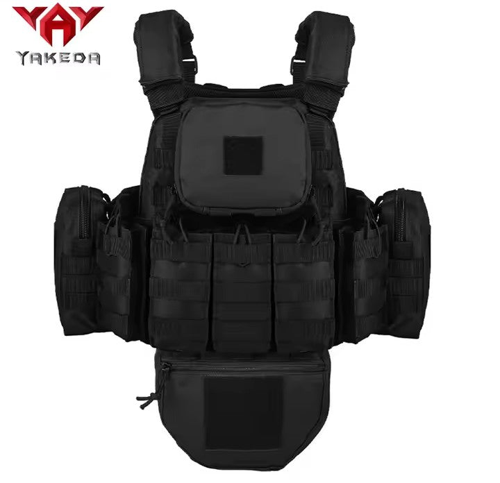 Yakeda® Gilet Tattico Modulare Multitasca – Plate Carrier Regolabile ad Alte Prestazioni
