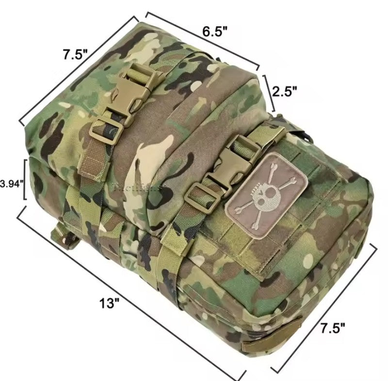 Zaino Idratazione Tattico Modulare - Sistema MOLLE Compatibile