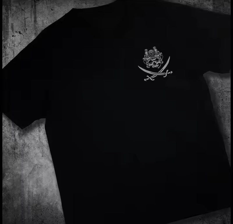 T-Shirt  "Bow To No One" - Grafica Operator Skull 100%cotone