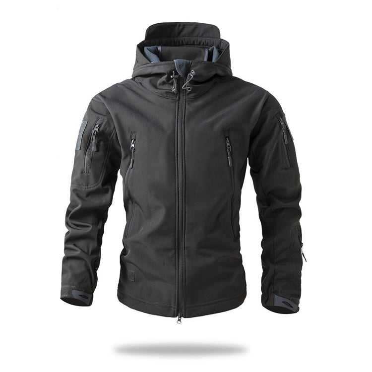 Giacca Tattica Softshell Combat con Cappuccio – Serie All-Weather Tactical