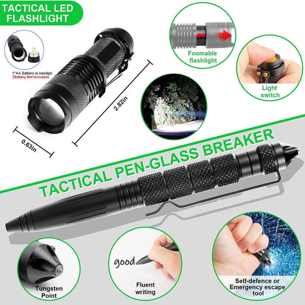 Survival Kit Professionale "All-in-One" – 14 in 1 per Emergenze e Outdoor