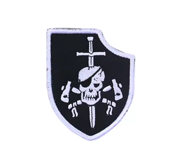 Patch Tattica "LRRP Grim Reaper" - Insegna Ricognizione Forze Speciali in Ricamo Alta Definizione