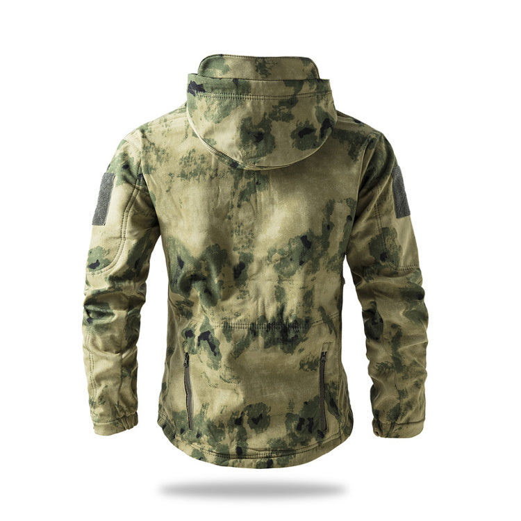 Giacca Tattica Softshell Combat con Cappuccio – Serie All-Weather Tactical