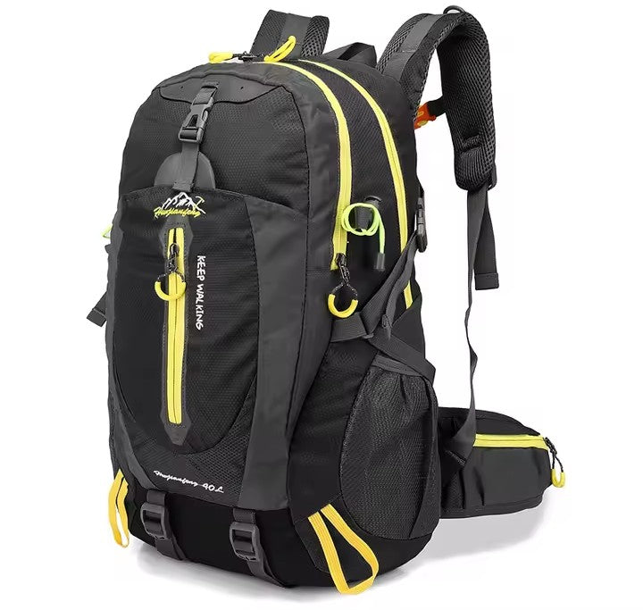 Zaino Tecnico da Trekking e Outdoor 40L – "Keep Walking" Multi-Scomparto