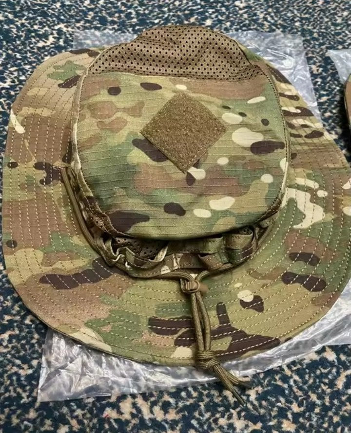Tactical Boonie Hat - Multicam Camouflage Mesh Sun Cap